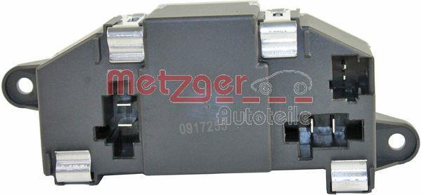 Résistance, pulseur d'air habitacle (Élément de commande, chauffage/ventilation) METZGER ref. 0917255